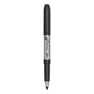 BIC Intensity Fine Tip Permanent Marker Value Pack, Fine Bullet Tip, Black, 24/Pack (BICGPM241BK)