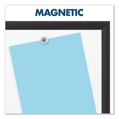 Quartet Classic Series Porcelain Magnetic Dry Erase Board, 96 x 48, White Surface, Black Aluminum Frame (QRT2548B)