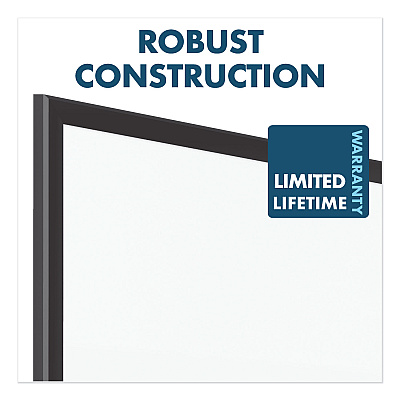 Quartet Classic Series Porcelain Magnetic Dry Erase Board, 96 x 48, White Surface, Black Aluminum Frame (QRT2548B)