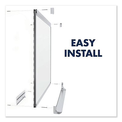 Quartet Prestige 2 DuraMax Magnetic Porcelain, 96 x 48, White Surface, Graphite Fiberboard/Plastic Frame (QRTP558GP2)