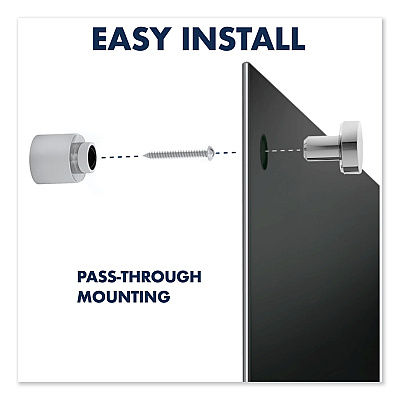 Quartet Infinity Glass Marker Board, 72 x 48, Black Surface (QRTG7248B)
