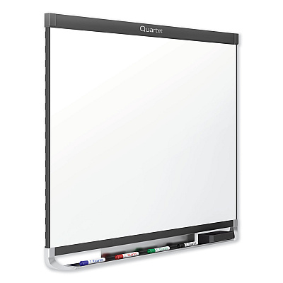 Quartet Prestige 2 DuraMax Magnetic Porcelain, 96 x 48, White Surface, Graphite Fiberboard/Plastic Frame (QRTP558GP2)
