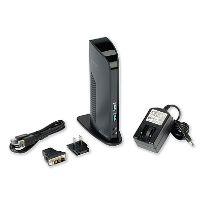 Kensington USB 3.0 Docking Station with DVI/HDMI/VGA Video, 1 DVI and 1 HDMI Out (KMW33972)