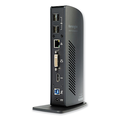 Kensington USB 3.0 Docking Station with DVI/HDMI/VGA Video, 1 DVI and 1 HDMI Out (KMW33972)