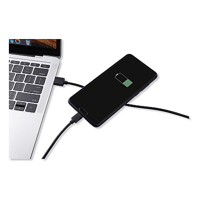 Innovera USB to USB-C Cable, 10 ft, Black (IVR30016)