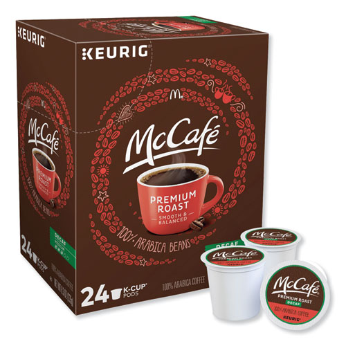 McCafe Premium Roast Decaf K-Cup, 24/BX (7467)