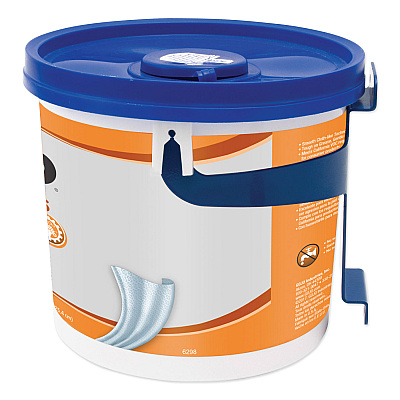 GOJO FAST TOWELS Hand Cleaning Towels, 7.75 x 11, Fresh Citrus, Blue, 130/Bucket, 4 Buckets/Carton (GOJ6298)