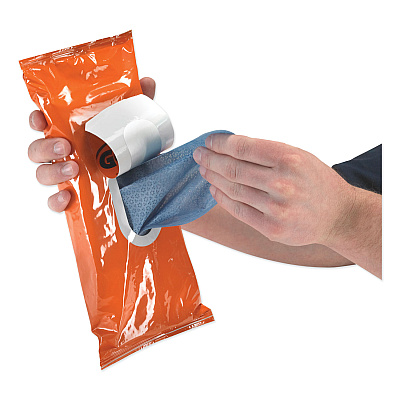 GOJO FAST TOWELS Hand Cleaning Towels, 2-Ply, 7.75 x 11, Fresh Citrus, Blue, 60/Pack, 6 Packs/Carton (GOJ628506)