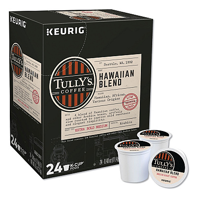 Tully's Coffee Hawaiian Blend Coffee K-Cups, 96/Carton (GMT6606CT)