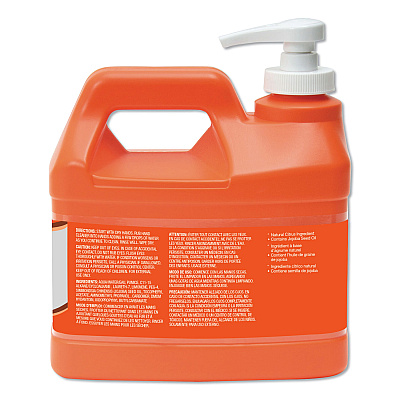 GOJO NATURAL ORANGE Pumice Hand Cleaner, Citrus Scent, 0.5 gal (GOJ095804)