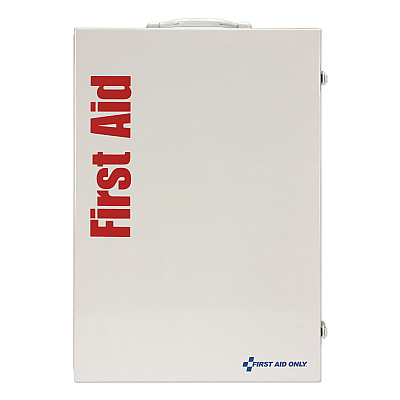 First Aid Only ANSI Class B+ 4 Shelf First Aid Station with Medications, 1,461 Pieces, Metal Case (FAO90576)