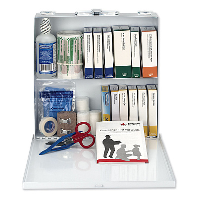 First Aid Only First Aid Station for 50 People, 196 Pieces, OSHA Compliant, Metal Case (FAO226U)