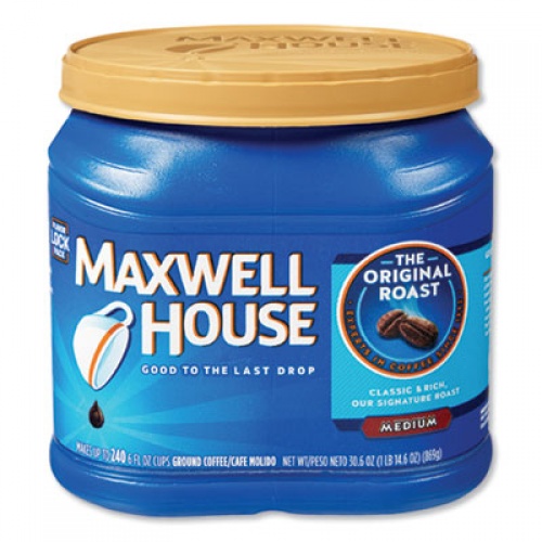 Maxwell House Coffee, Regular Ground, 30.6 oz Canister (04648)