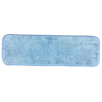 Microfiber Flat Wet Mop - 18", Blue, Pack Of 12 (PNP830018B)