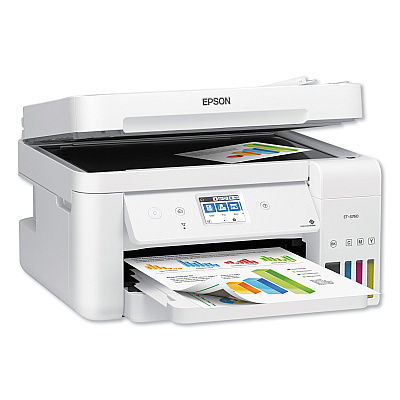 Epson EcoTank ET-4760 All-in-One Supertank Printer, Copy Fax/Print/Scan (C11CG19204C)
