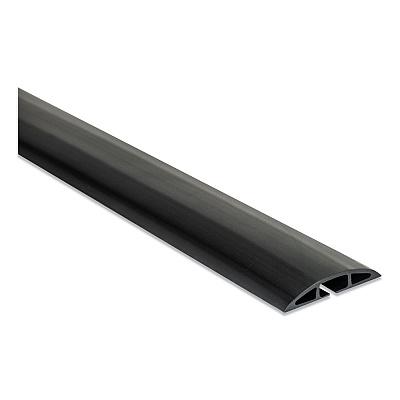 Innovera Floor Sleeve Cable Management, 2.5" x 0.5" Channel, 72" Long, Black (IVR39665)