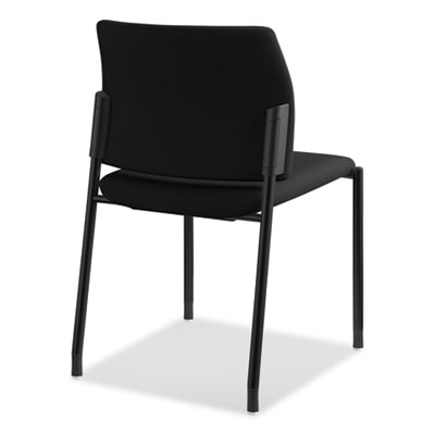 HON Accommodate Series Guest Chair, Fabric Upholstery, 23.25" x 22.25" x 32", Black Seat/Back, Black Base, 2/Carton (HONSGS6NBC10C)