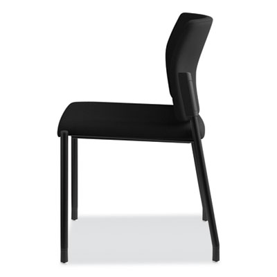 HON Accommodate Series Guest Chair, Fabric Upholstery, 23.25" x 22.25" x 32", Black Seat/Back, Black Base, 2/Carton (HONSGS6NBC10C)