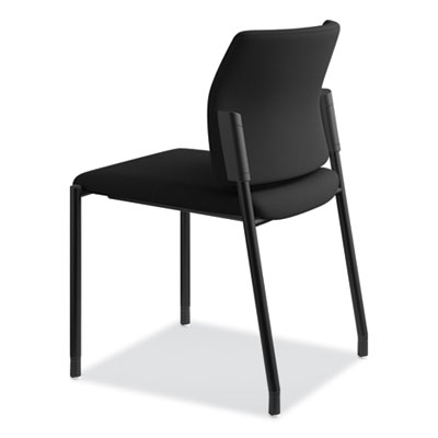 HON Accommodate Series Guest Chair, Fabric Upholstery, 23.25" x 22.25" x 32", Black Seat/Back, Black Base, 2/Carton (HONSGS6NBC10C)