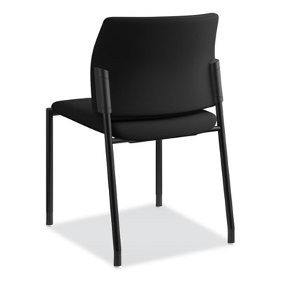 HON Accommodate Series Guest Chair, Fabric Upholstery, 23.25" x 22.25" x 32", Black Seat/Back, Black Base, 2/Carton (HONSGS6NBC10C)