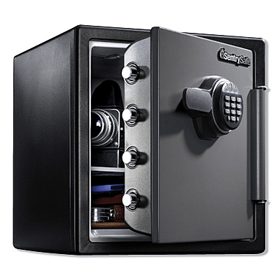 Sentry Safe Fire-Safe with Digital Keypad Access, 1.23 cu ft, 16.38w x 19.38d x 17.88h, Gunmetal (SENSFW123ES)