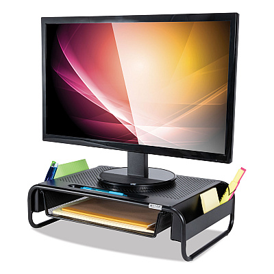 Allsop Metal Art Organizer 5 Monitor, 18" x 11.8" x 5.1", Black, Supports 30 lbs (ASP32166)
