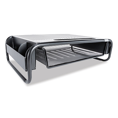Allsop Metal Art Organizer 5 Monitor, 18" x 11.8" x 5.1", Black, Supports 30 lbs (ASP32166)