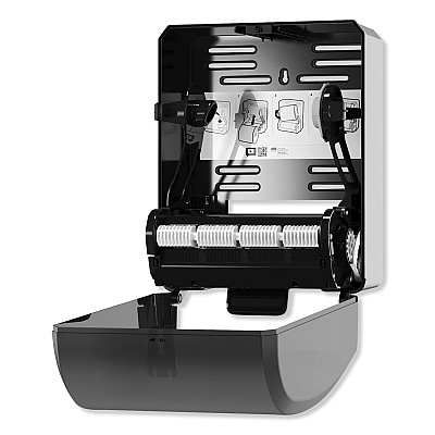Tork Mechanical Hand Towel Roll Dispenser, H71 System, 12.32 x 9.32 x 15.95, Black (TRK772728)