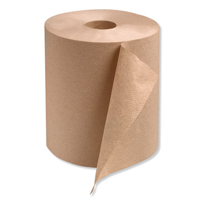 Tork Universal Hardwound Roll Towel, 1-Ply, 7.88" x 600 ft, Natural, 12/Carton (TRKRK600E)