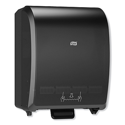 Tork Mechanical Hand Towel Roll Dispenser, H80 System, 12.32 x 9.32 x 15.95, Black (TRK772828)
