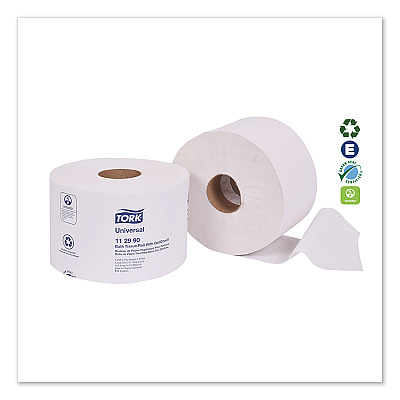 Tork Universal Bath Tissue Roll with OptiCore, Septic Safe, 1-Ply, White, 1,755 Sheets/Roll, 36/Carton (TRK112990)
