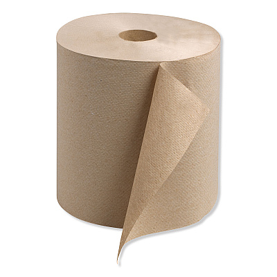 Tork Universal Hardwound Roll Towel, 1-Ply, 7.88" x 800 ft, Natural, 6/Carton (TRKRK800E)
