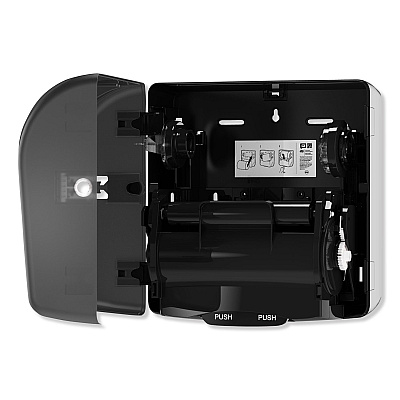 Tork Mini Mechanical Hand Towel Roll Dispenser, For H71 System, 11.75 x 7.5 x 12.5, Black (TRK774728)