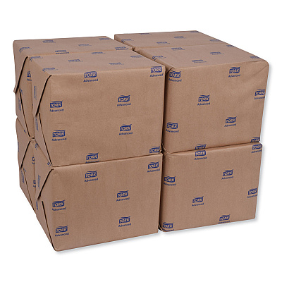 Tork Advanced Dinner Napkins, 2-Ply, 15" x 16.25", White, 375/Pack, 8 Packs/Carton (TRKNP5240C)