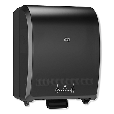 Tork Mechanical Hand Towel Roll Dispenser, H71 System, 12.32 x 9.32 x 15.95, Black (TRK772728)