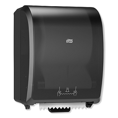Tork Mechanical Hand Towel Roll Dispenser, H80 System, 12.32 x 9.32 x 15.95, Black (TRK772828)