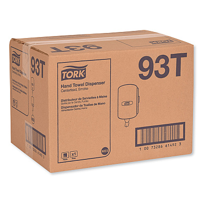 Tork Centerfeed Hand Towel Dispenser, 10.13 x 10 x 12.75, Smoke (TRK93T)