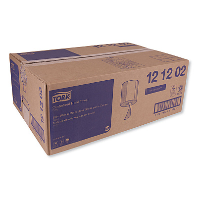 Tork Advanced Centerfeed Hand Towel, 2-Ply, 8.25 x 11.8, White, 610/Roll, 6/Carton (TRK121202)