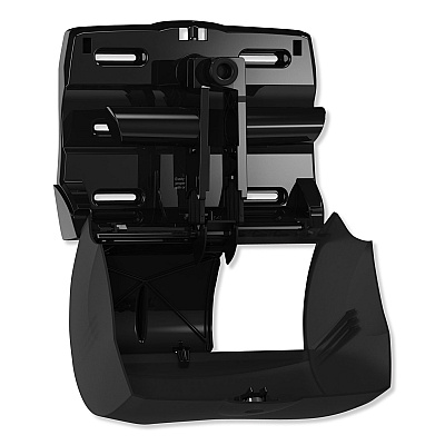 Tork Twin Bath Tissue Roll Dispenser for OptiCore, 11.06 x 7.18 x 8.81, Black (TRK565728)
