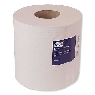 Tork Centerfeed Hand Towel, 2-Ply, 7.6 x 11.8, White, 600/Roll, 6 Rolls/Carton (TRK121204)