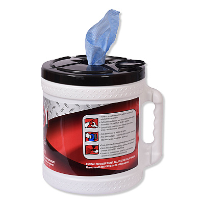 Tork Advanced ShopMax Wiper 450, 8.5 x 10, Blue, 200/Bucket, 2 Buckets/Carton (TRK450340)