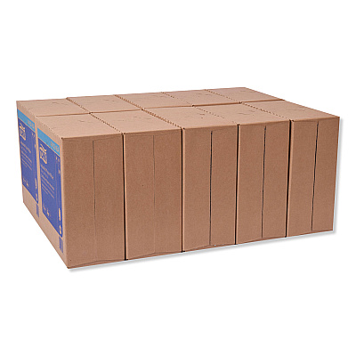 Tork Industrial Paper Wiper, 4-Ply, 8.54 x 16.5, Unscented, Blue, 90 Towels/Box, 10 Boxes/Carton (TRK440245A)
