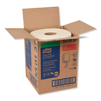 Tork Heavy-Duty Cleaning Cloth, 12.6 X 10, White, 400/carton (TRK530137)