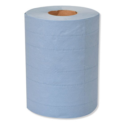 Tork Industrial Paper Wiper, 4-Ply, 10 x 15.75, Blue, 190 Wipes/Roll, 4 Roll/Carton (TRK132451A)