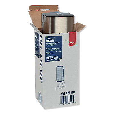 Tork Image Design Foam Skincare Automatic Dispenser with Intuition Sensor, 1 L, 4.5 x 5.12 x 10.62, Stainless Steel (TRK466100)