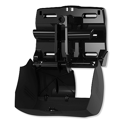 Tork Twin Bath Tissue Roll Dispenser for OptiCore, 11.06 x 7.18 x 8.81, Black (TRK565728)