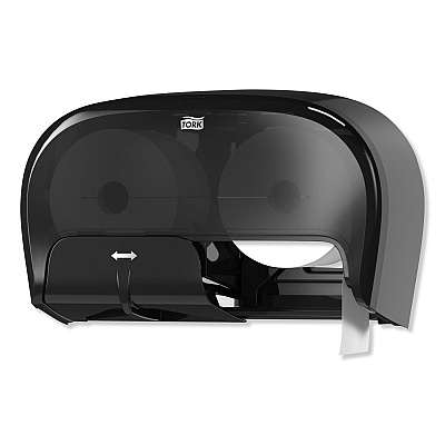 Tork High Capacity Bath Tissue Roll Dispenser for OptiCore, 16.62 x 5.25 x 9.93, Black (TRK565528)