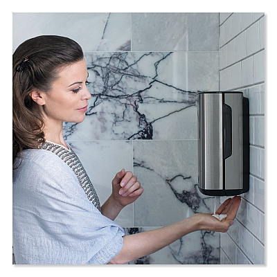 Tork Image Design Foam Skincare Automatic Dispenser with Intuition Sensor, 1 L, 4.5 x 5.12 x 10.62, Stainless Steel (TRK466100)