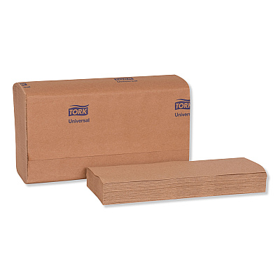 Tork Universal Multifold Hand Towel, 1-Ply, 9.13 x 9.5, Natural, 250/Pack, 16 Packs/Carton (TRKMK530A)