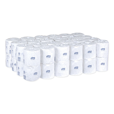 Tork Advanced Bath Tissue, Septic Safe, 2-Ply, White, 500 Sheets/Roll, 48 Rolls/Carton (TRKTM6130S)